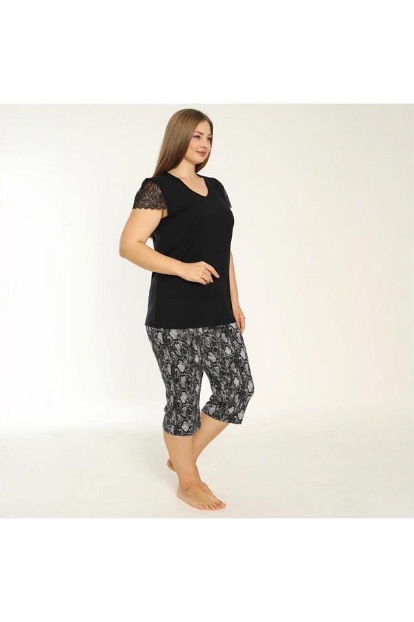 Women's plus size capri pajama sets 2025