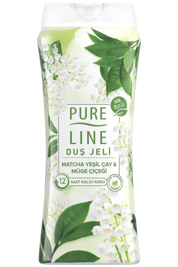 Pure Line-Matcha Green Tea and Müge Flower Shower Gel 400 ml 1