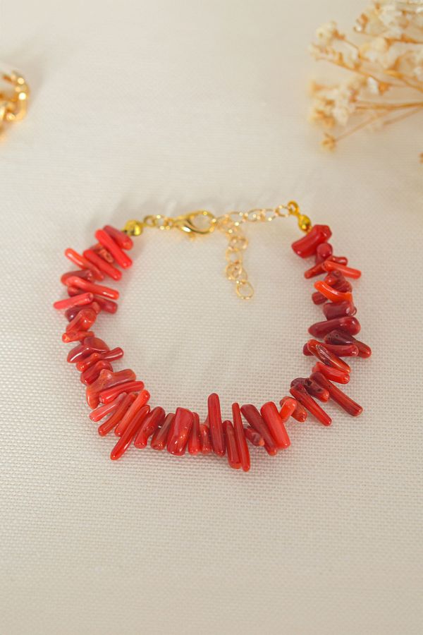 Natural coral bracelet shop