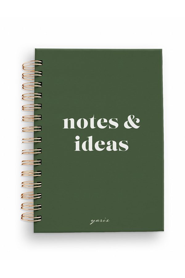 Yaris Note-Green A5 Spiral Unlined Hard Cover Notebook - School Notebook - Diary - Office Notebook 1