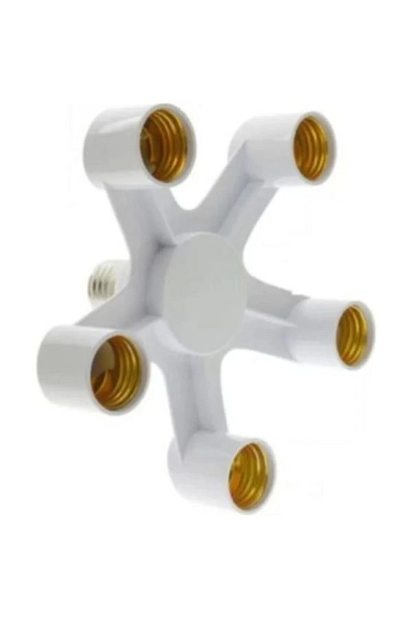 Daxom-E27 5-Piece Multiplexer Lampholder - 1 in 5 Multiplier 1