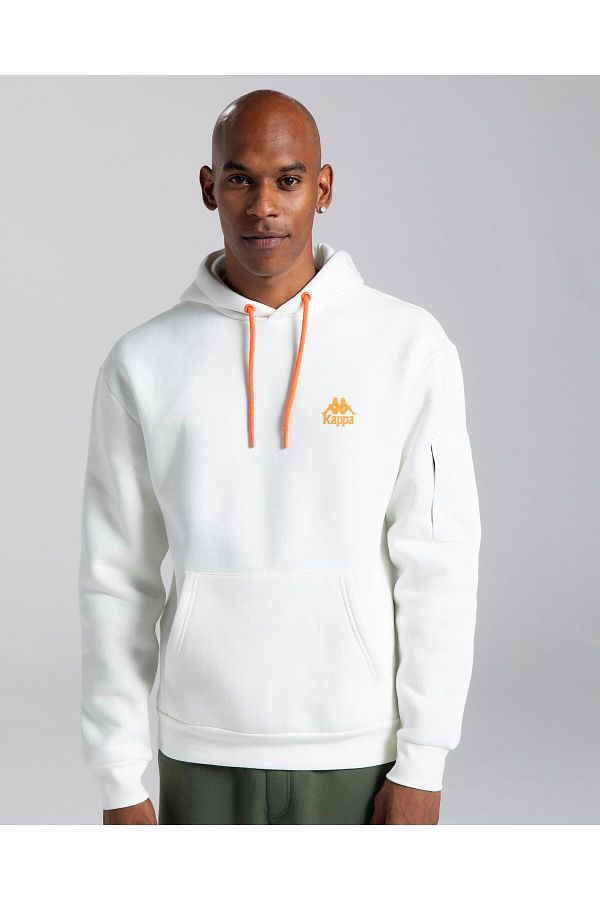 White kappa hoodie on sale