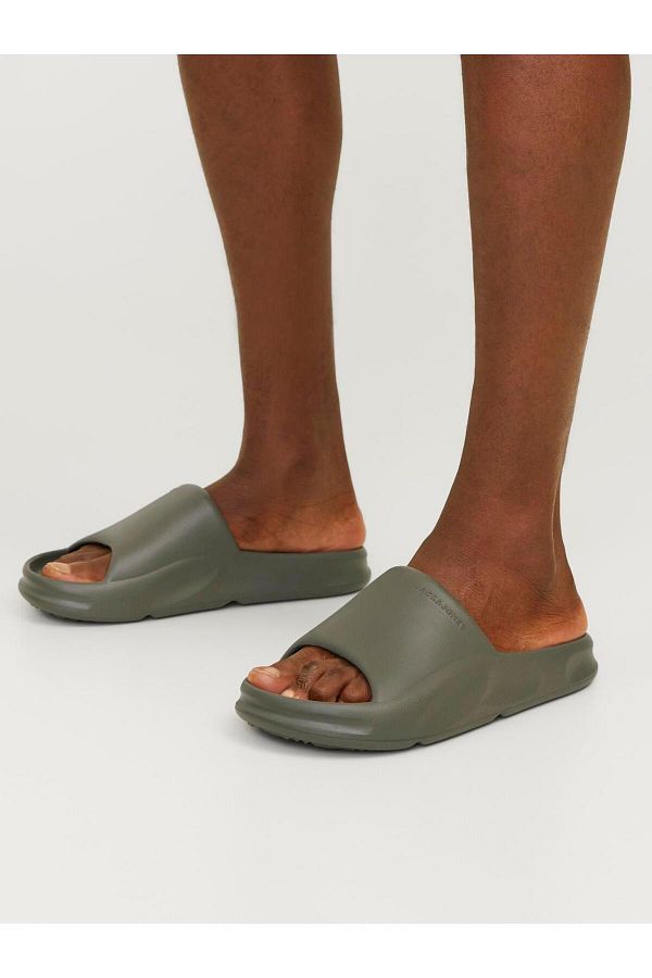 Jack Jones Jack Jones Jfwstatus Moulded Slider Noos Men s Green Slip On Sandals Slippers 12251282 21 Trendyol