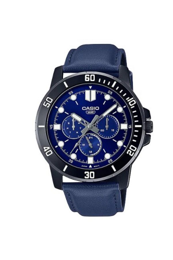 Navy blue casio watch store