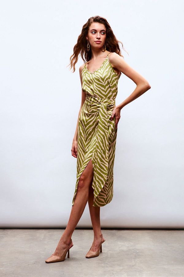 Green zebra skirt shop