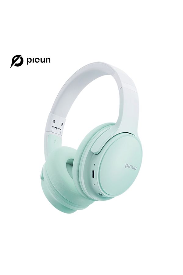 Picun-B-06 Over Ear Bluetooth Headphones - 110 Hours Playtime, Wireless with Mic, Foldable 1