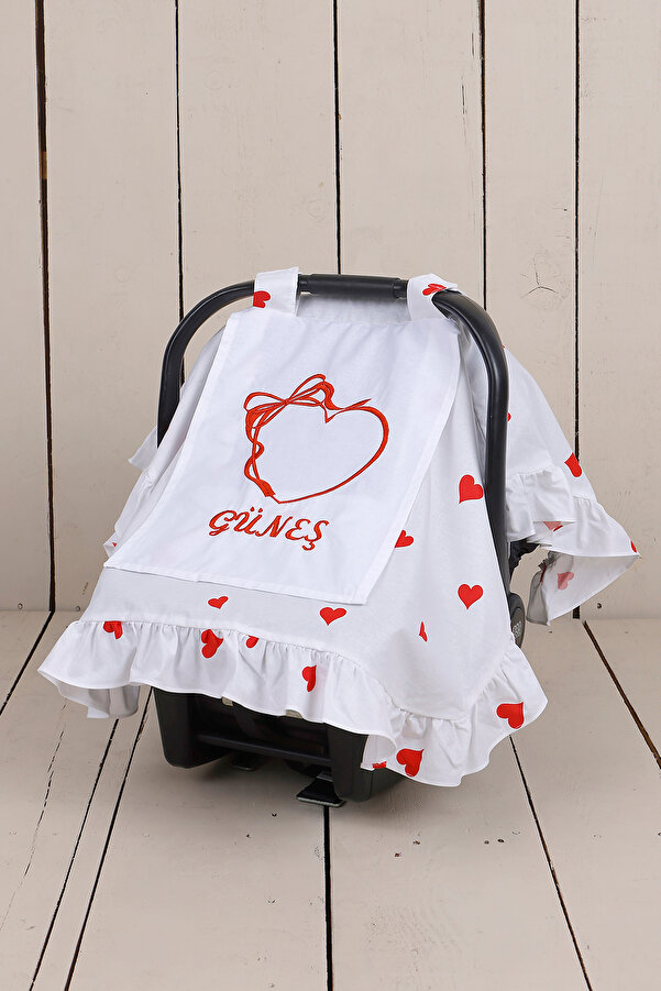 JUNİPERUS Fırfırlı Kişiye Özel Nakışlı Puset Örtüsü