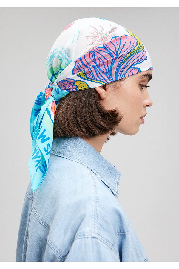 Mavi-Bandana mit Fischdruck 1912243 -34523 1