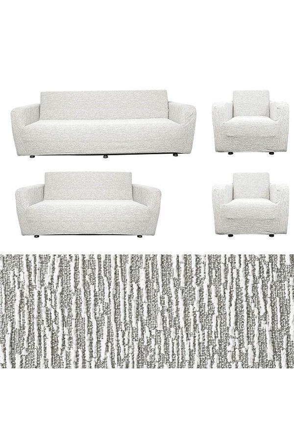 Faiend-Jacquard Plain Pattern Lycra Flexible Washable Sofa Cover 3+2+1+1 Sofa Set Sofa Cover 1