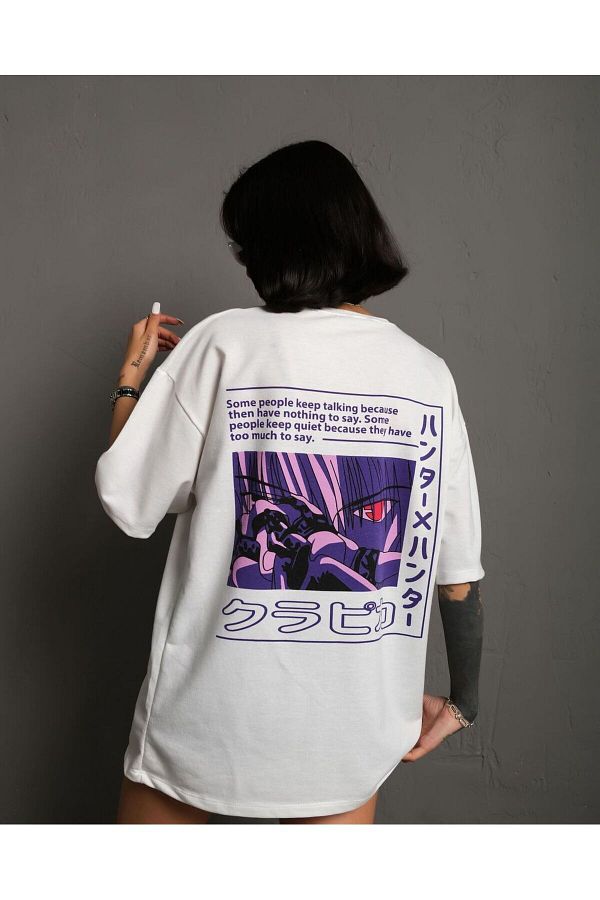 Sublime Butik-Hunter X Hunter Kurapika Patterned Oversize T-Shirt 1