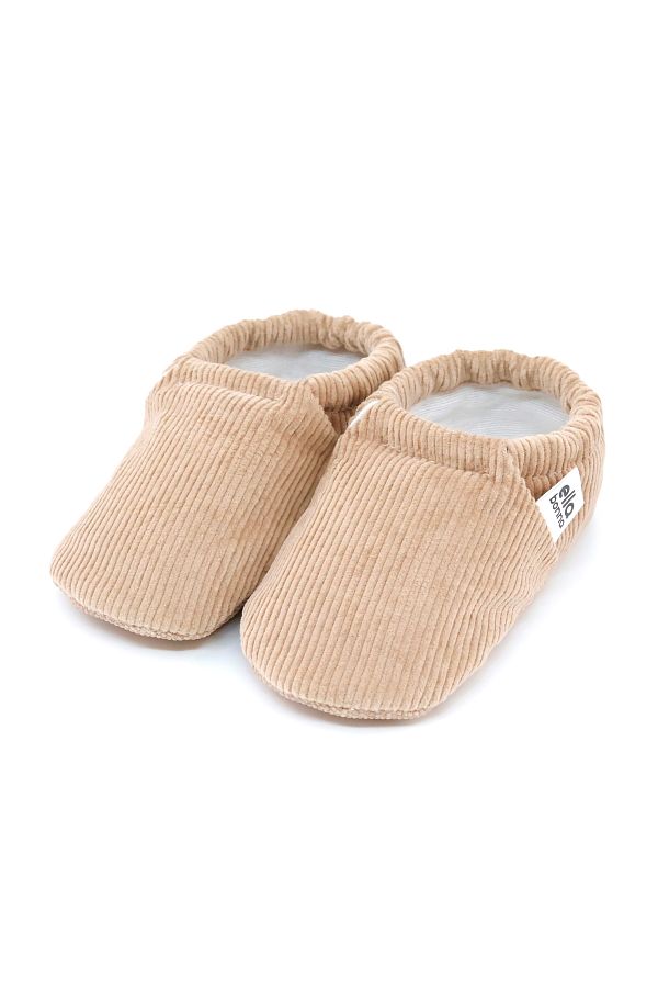 Corduroy baby booties clearance