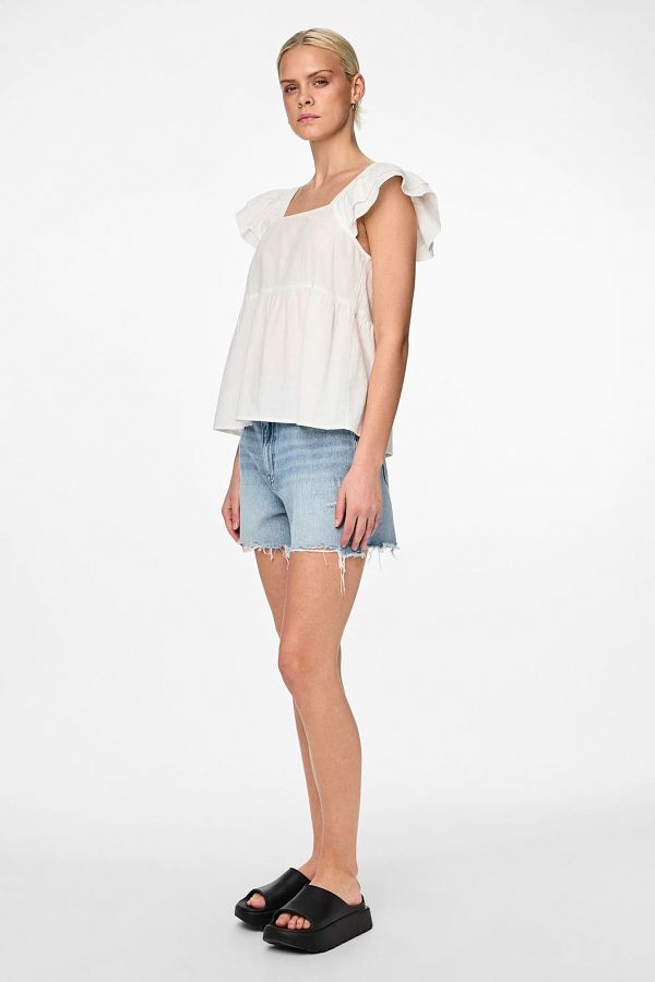 PIECES-PCMILLA SL FLOUNCE TOP - Bequeme Passform 1