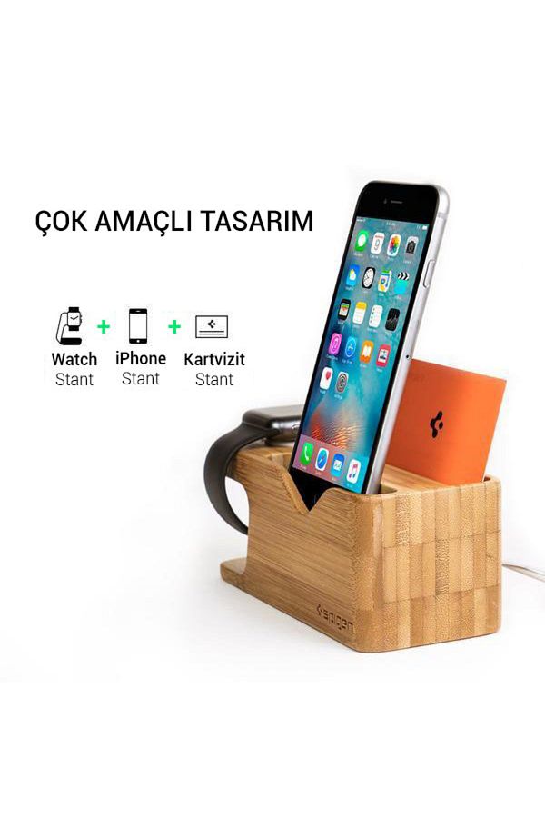 Spigen Apple Watch Iphone Stand S370 Model Trendyol