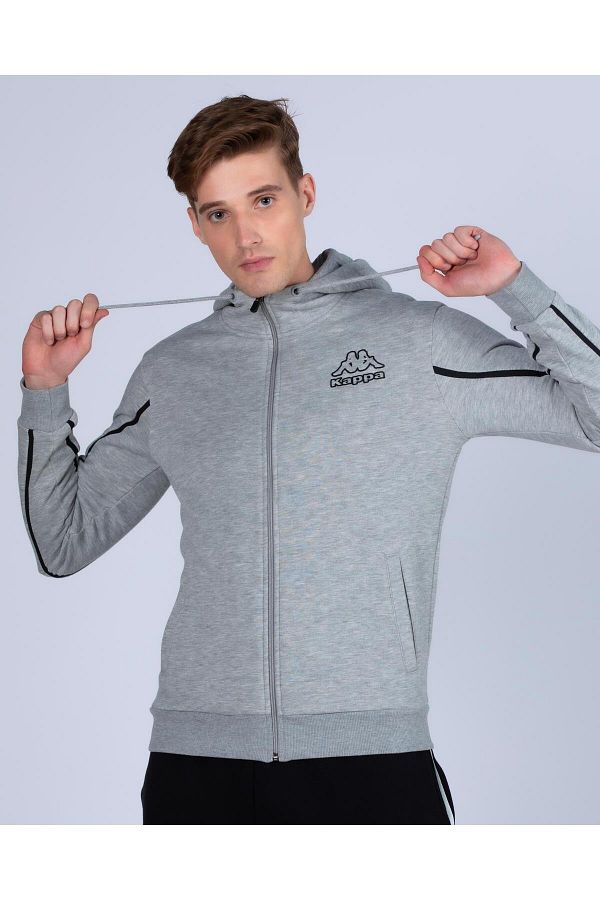 Gray kappa tracksuit discount