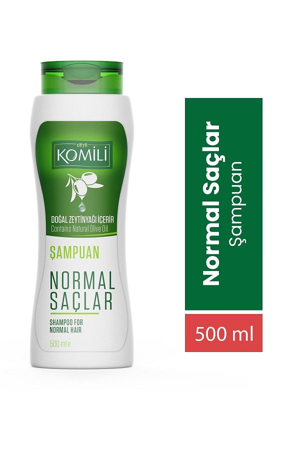 Komili-شامبو نباتي أساسي - للشعر العادي، 500 مل 1