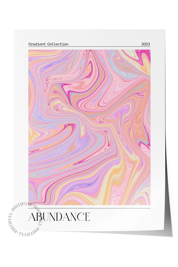 Postifull-Aura Series No:188 - Colorful Unframed Poster with Angel Number 1