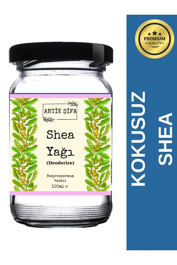 Antik Şifa-100ml Refined Unscented Shea Butter - Deodorized Shea Butter with Removed Scent 1