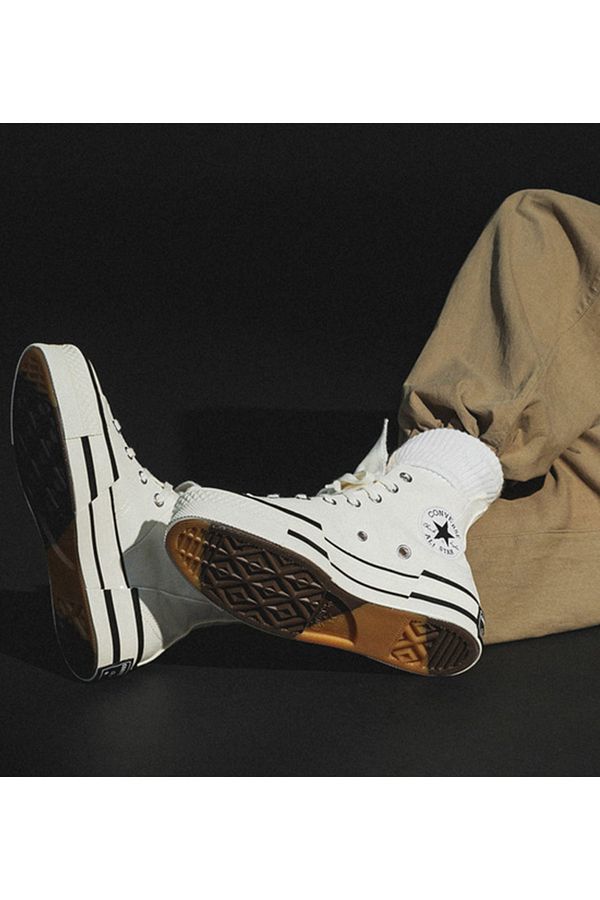 Converse white canvas sneakers sales