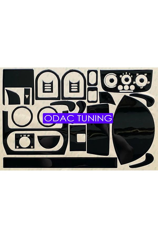 ODAC TUNING-Opel Corsa C Combo - Glossy Black Mahogany Coating Set, Special Design 1