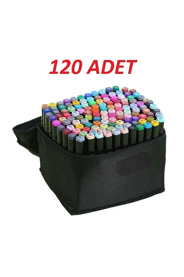 Dodocool-Touch Marker Art Double Tip 120 Piece Pen Set Premium Painting Pen with Bag 1