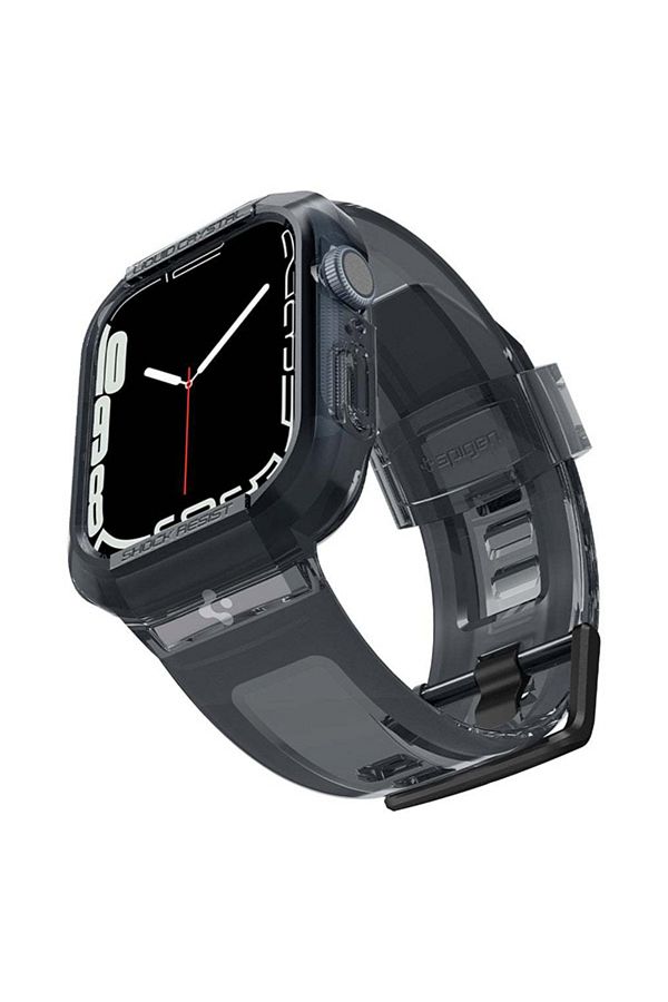 Spigen Apple Watch 45mm Series 9 8 7 Case and Cord Strap Liquid Crystal Pro Space Crystal ACS04173 Trendyol