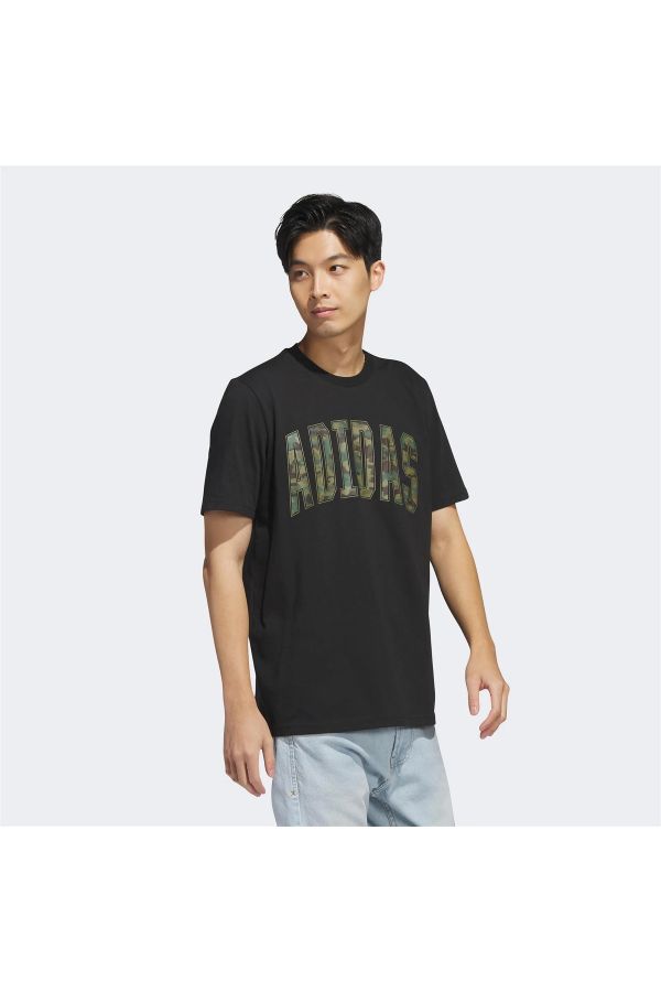 adidas ADIDAS Sportswear Camo Men's Black T-Shirt-HS3213 - Trendyol