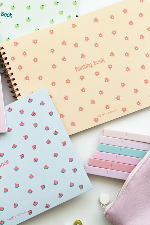 Matt Notebook-17x25 Set of 4 Picture Books 20 Sheets 150 Grams Small Size 1