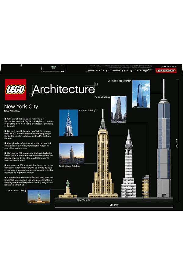 LEGO Architecture New York City 21028 Collectible Building Set for Adults 598 Pieces Trendyol