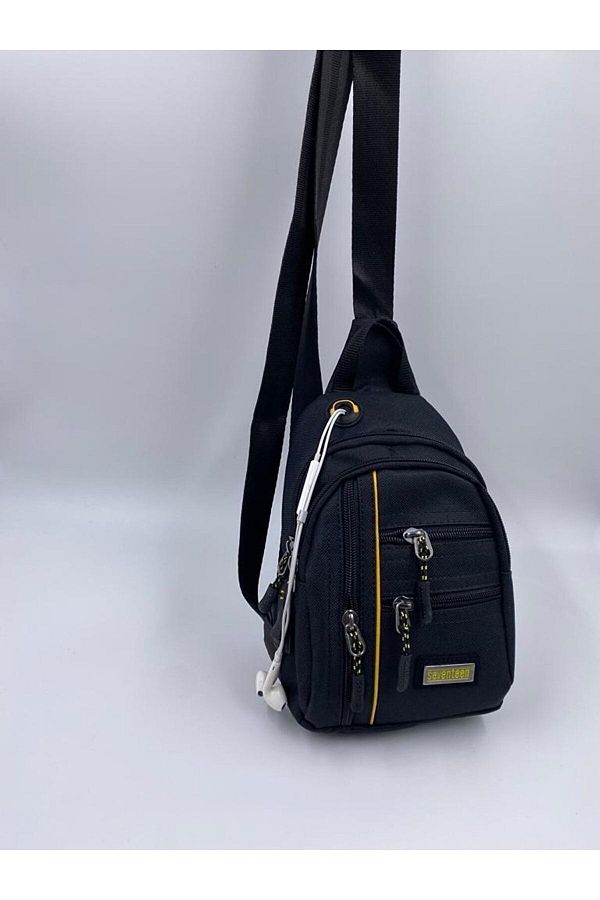 SEVENTEEN Cross Back Shoulder Chest Unisex Black Bag with Waterproof Strap Trendyol