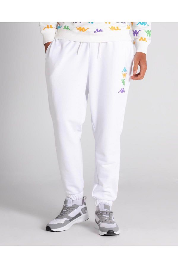 Kappa Authentic Lateck Men s White Oversize Fit Sweatpants Trendyol