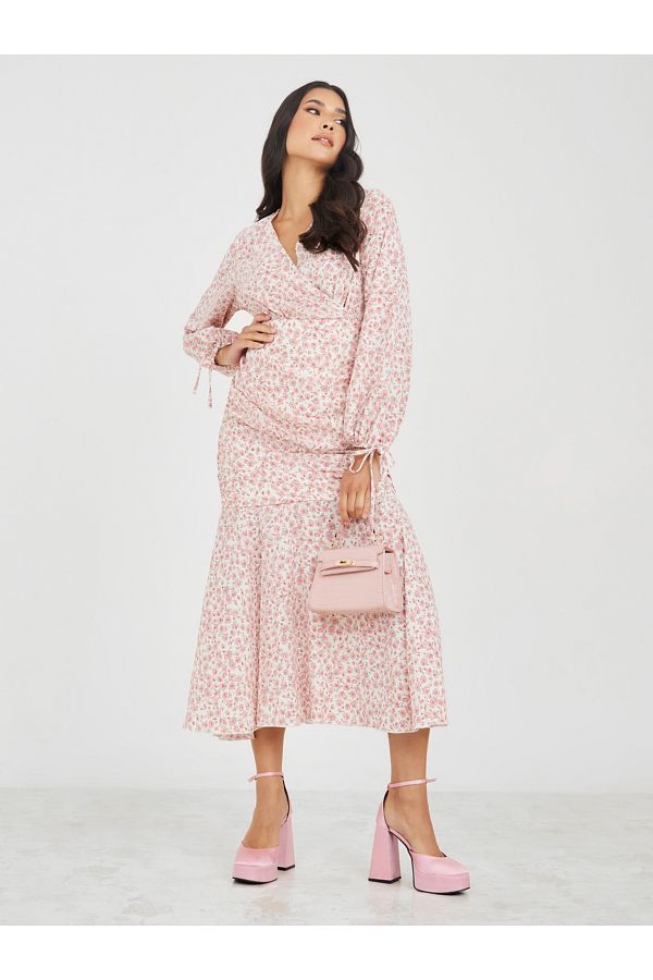 Mermaid hem midi dress shop