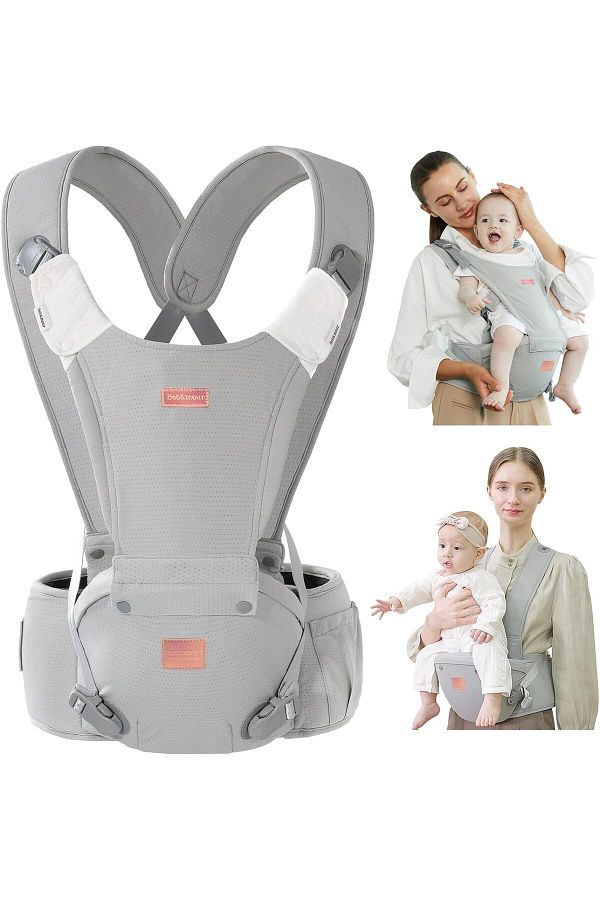 Bebamour Ergonomic Baby Carrier Hipseat Newborn to Toddler with Waist Padding Trendyol