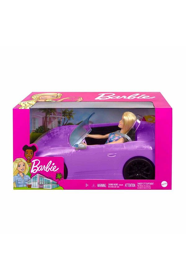 Barbie car purple shop