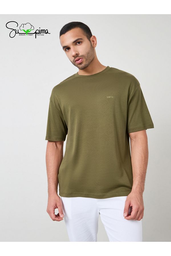 Supima cotton crew neck top