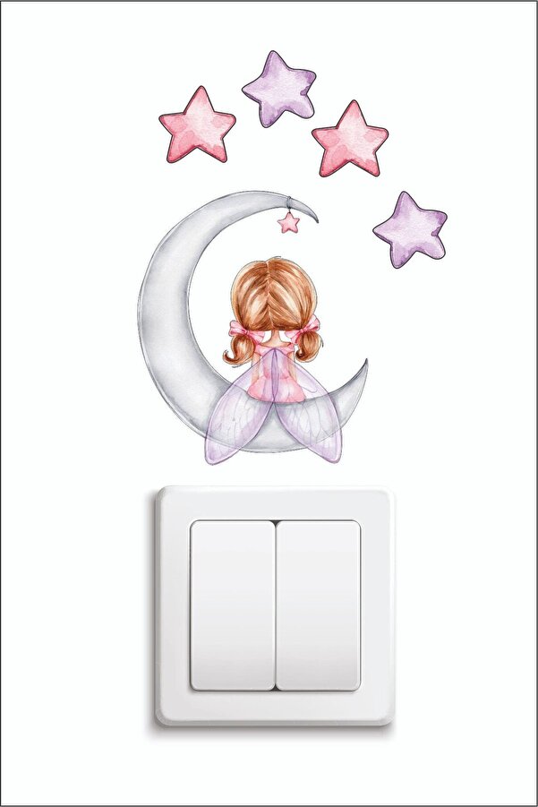 Kt Grup Ayda Oturan Peri Priz Sticker