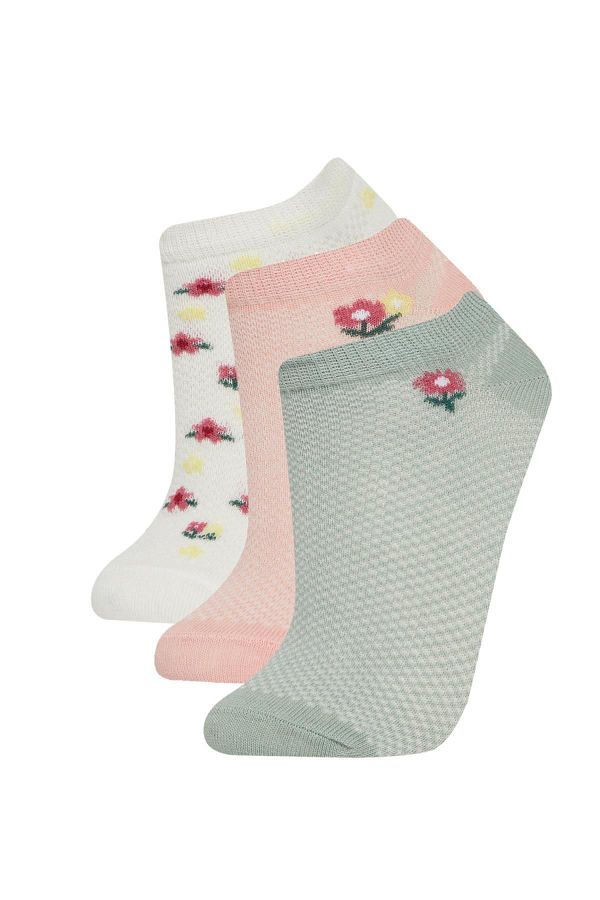 DeFacto-Set of 3 Cotton Booties for Girls - C2951a8ns 1