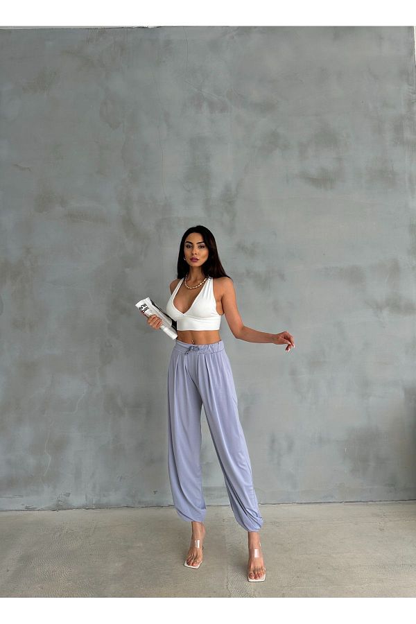 Wide leg lilac trousers deals