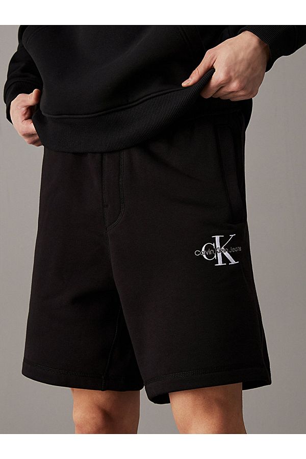 Calvin Klein Fleece Monogram Jogger Shorts Trendyol