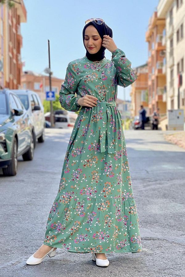 BESKAR Hijab Fashion Line Dress Trendyol
