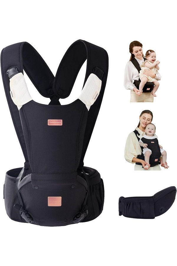 Bebamour Ergonomic Baby Carrier Hipseat Newborn to Toddler with Waist Padding Trendyol