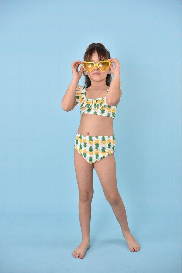 Girls pineapple bikini clearance