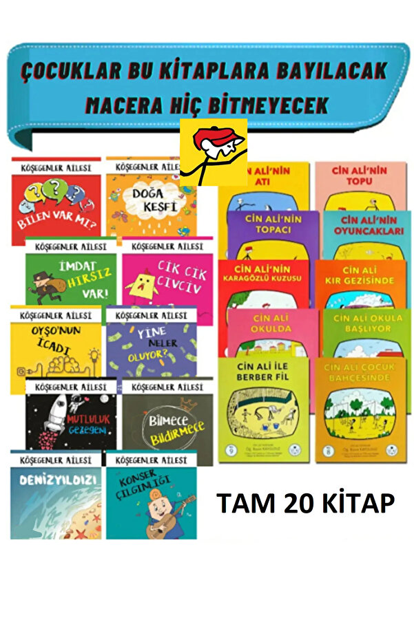 Ata Yayıncılık Cin Ali Hikaye Seti 10 Kitap 10'lu Macera Kitabı Seti
