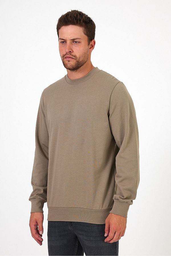 Rodi Men s Long Sleeve Sweat T shirt Crew Neck002906 Trendyol