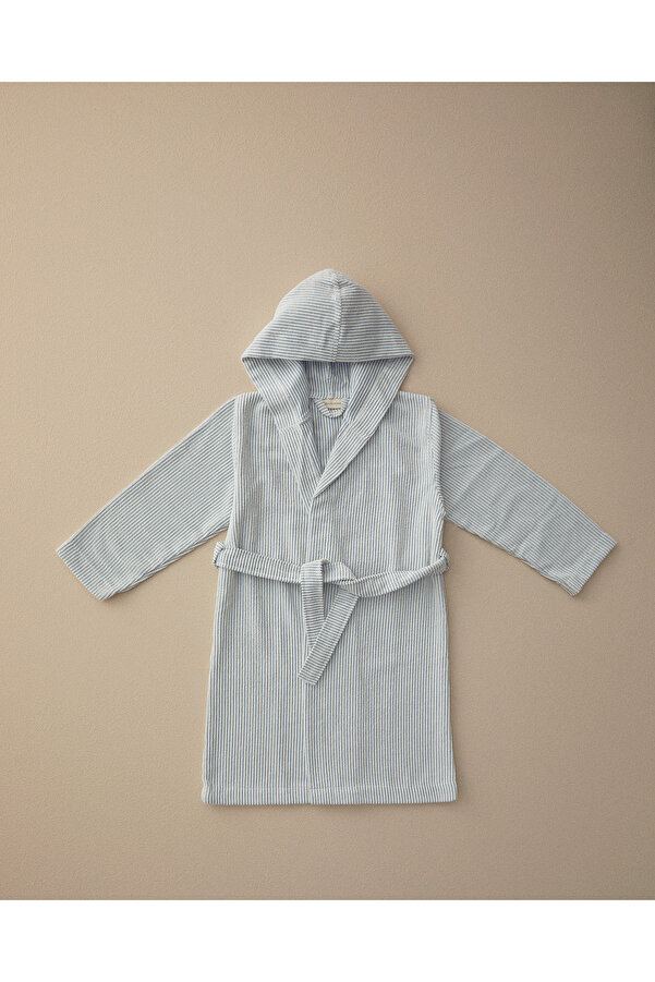 English Home %100 Pamuklu Çocuk Bornoz Mavi