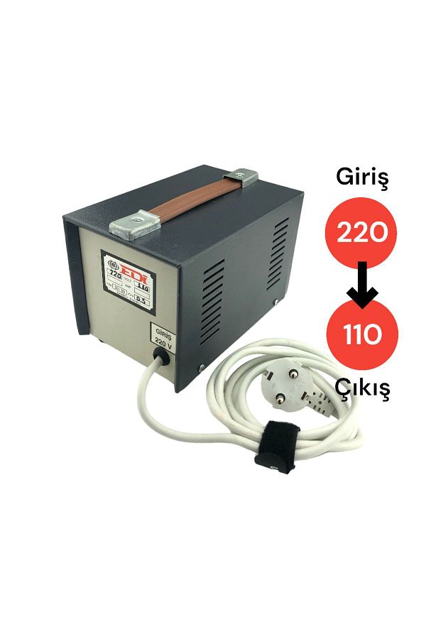 Tek-İş-220V to 110V Compatible Voltage Converter Inverter Transformer Auto Transformer 500W (0.5 KVA) AC to AC 1