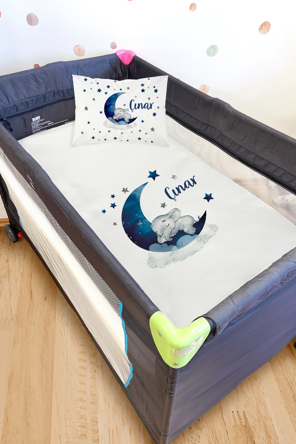 Homamia Park Yatak Çarşaf Seti Fil (115X155)