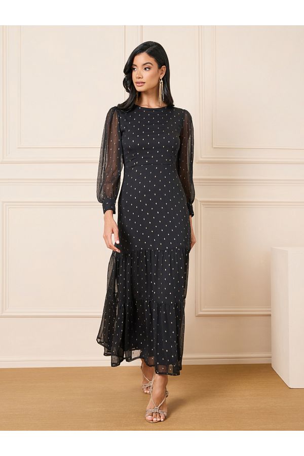 Dobby mesh dress 2025