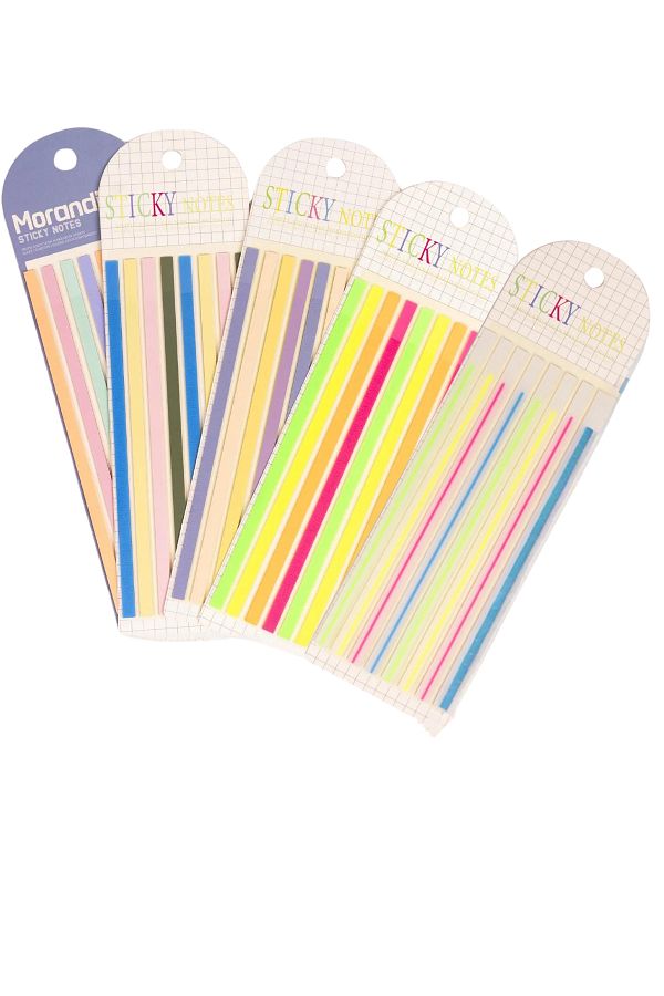 NaSaDAN-Set of 5 Transparent Stick Post-It Notes – 800 Sheets of Sticky Note Paper 1