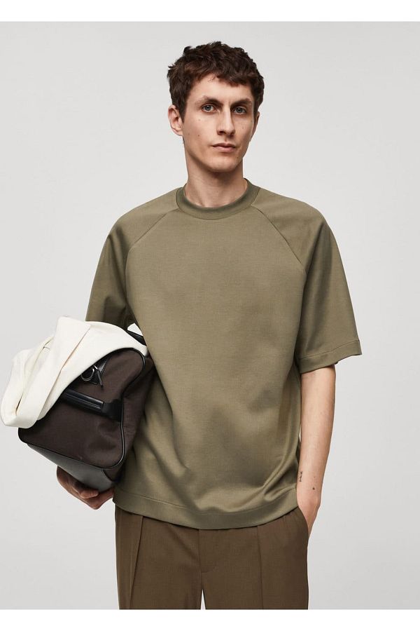 MANGO Man-T-shirt o wygodnym kroju, wykonany w 100% z bawełny 1