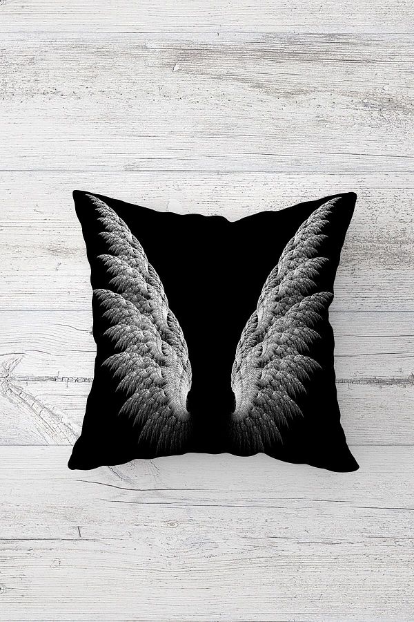on the clouds-Angel Patterned One Side Printed Hidden Zipper Pillow Case Throw Pillow Sofa Pillow Case 1